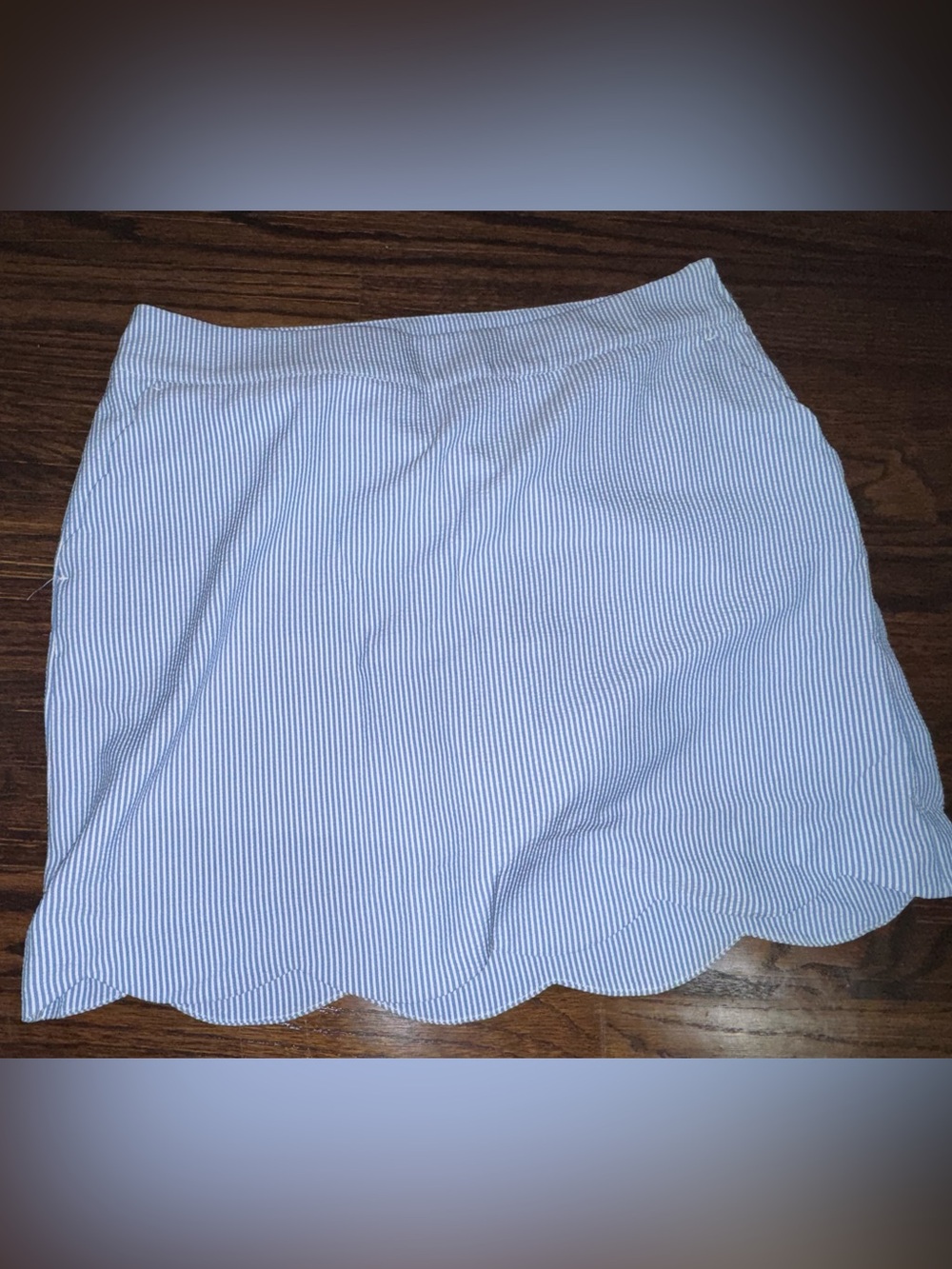 Vineyard Vines Women's Seersucker Scallop Skort